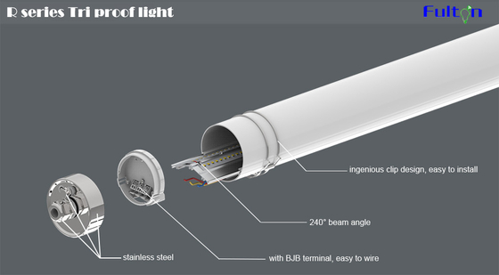 Poultry Farm Lighting R LED Tri Proof Light 240 Degrees Ammonia Corrosion Resistance